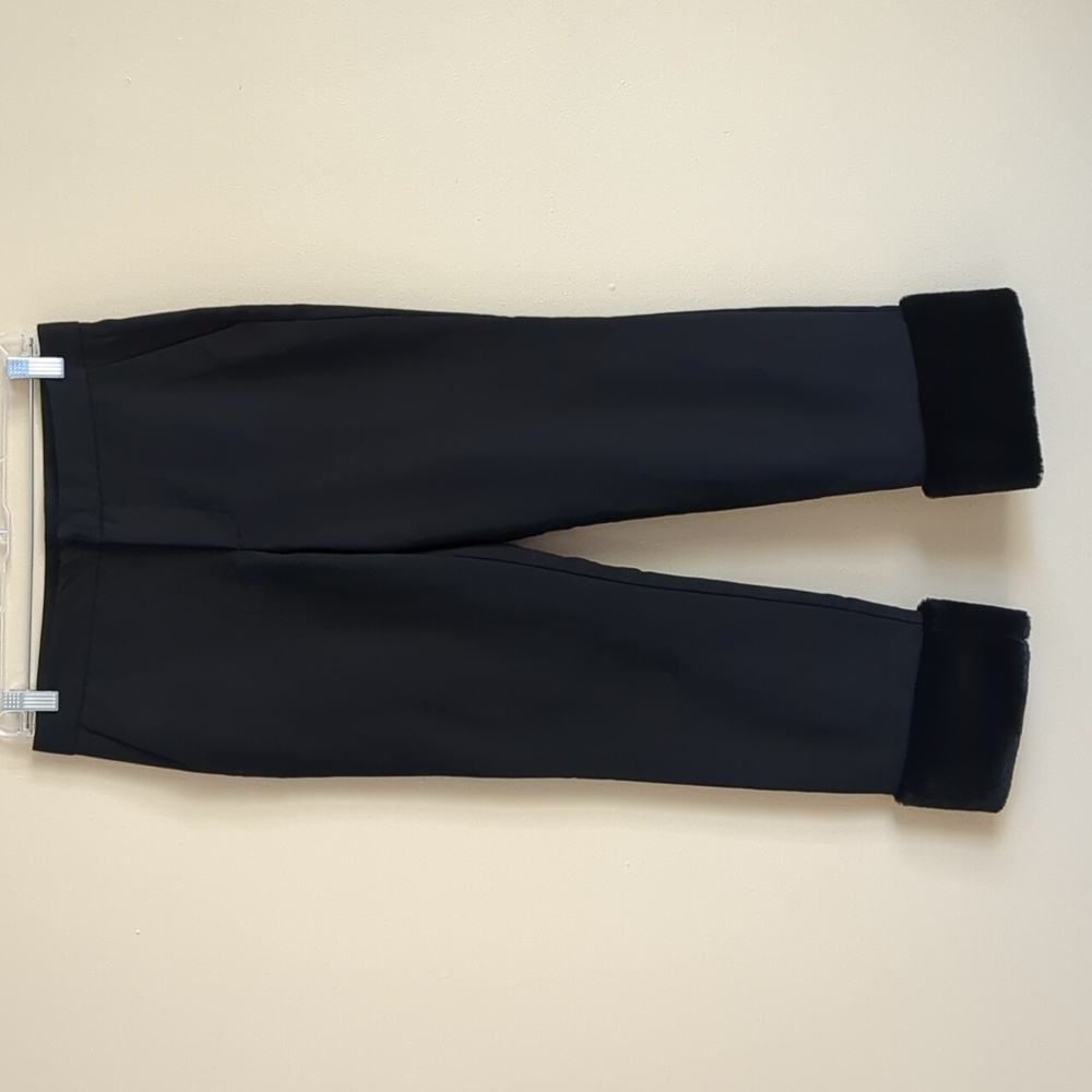 Small Zara Basic Collection Black Pants With Faux… - image 1